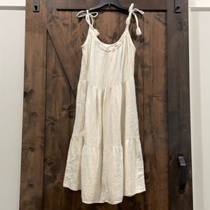 Tiered Lined Midi Dress.